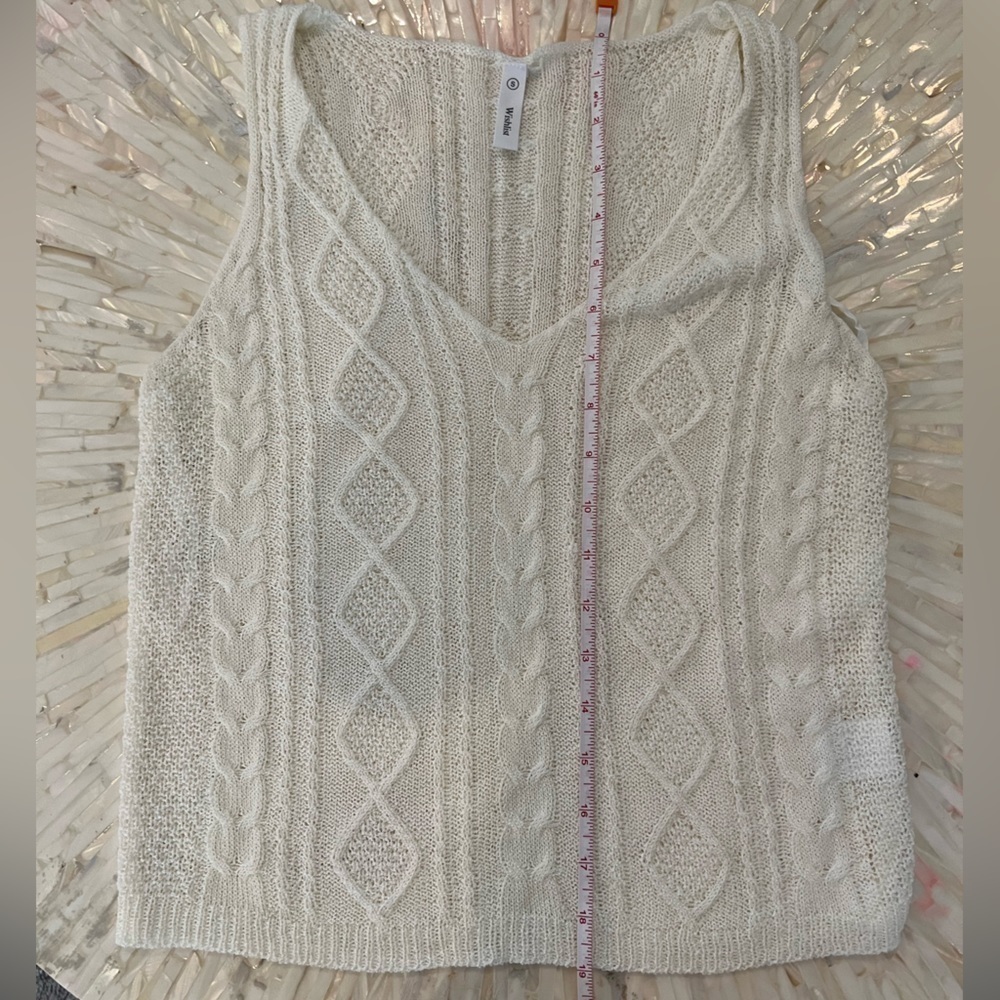 wishlist Sheer Tank in Ivory - Picture 6 of 7
